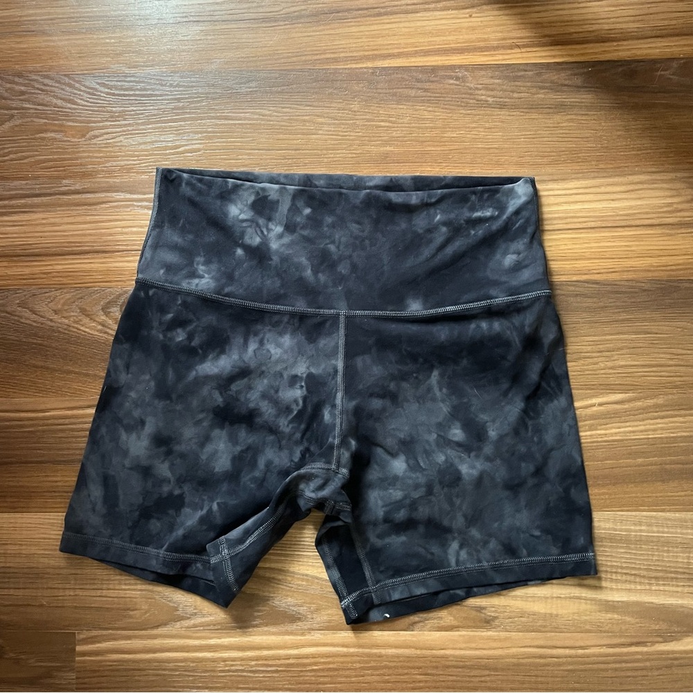 Lululemon Align Highrise Short 6” Diamond Dye Pitch Grey Graphite Grey